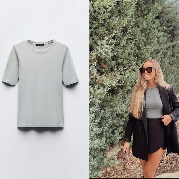 ZARA WASHED COTTON SHIRT - Picture 1 of 6